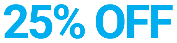 25 percent off